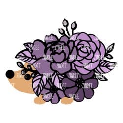 Floral Hedgehog (download)