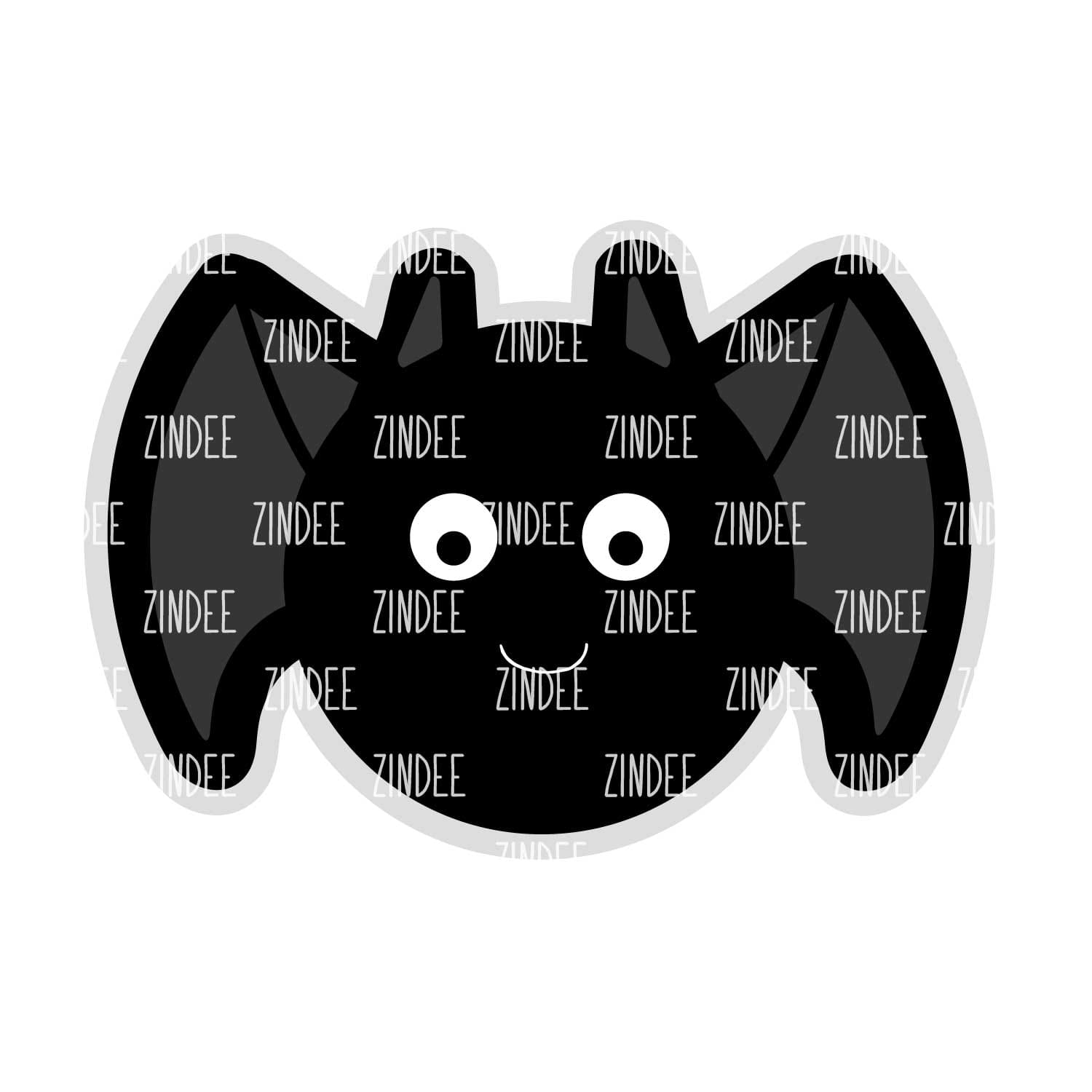 Fluffy Bat Acrylic Blank- Sticker- UV DTF (2 inch) NO HOLE