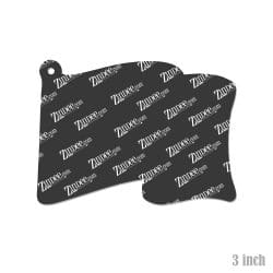 Alternative view of Flying Flag – Acrylic Keychain Blank (3") | Optional Sticker or UV DTF