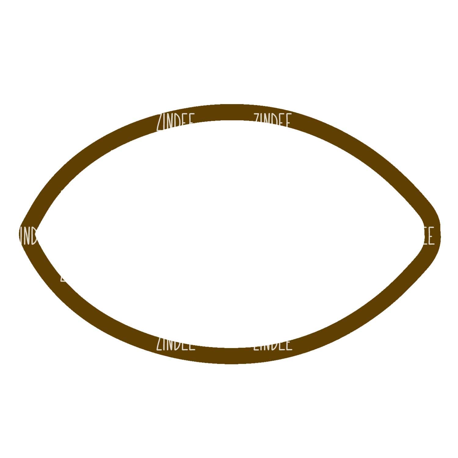 Alternative view of Football Shaker Piece (2 inch)