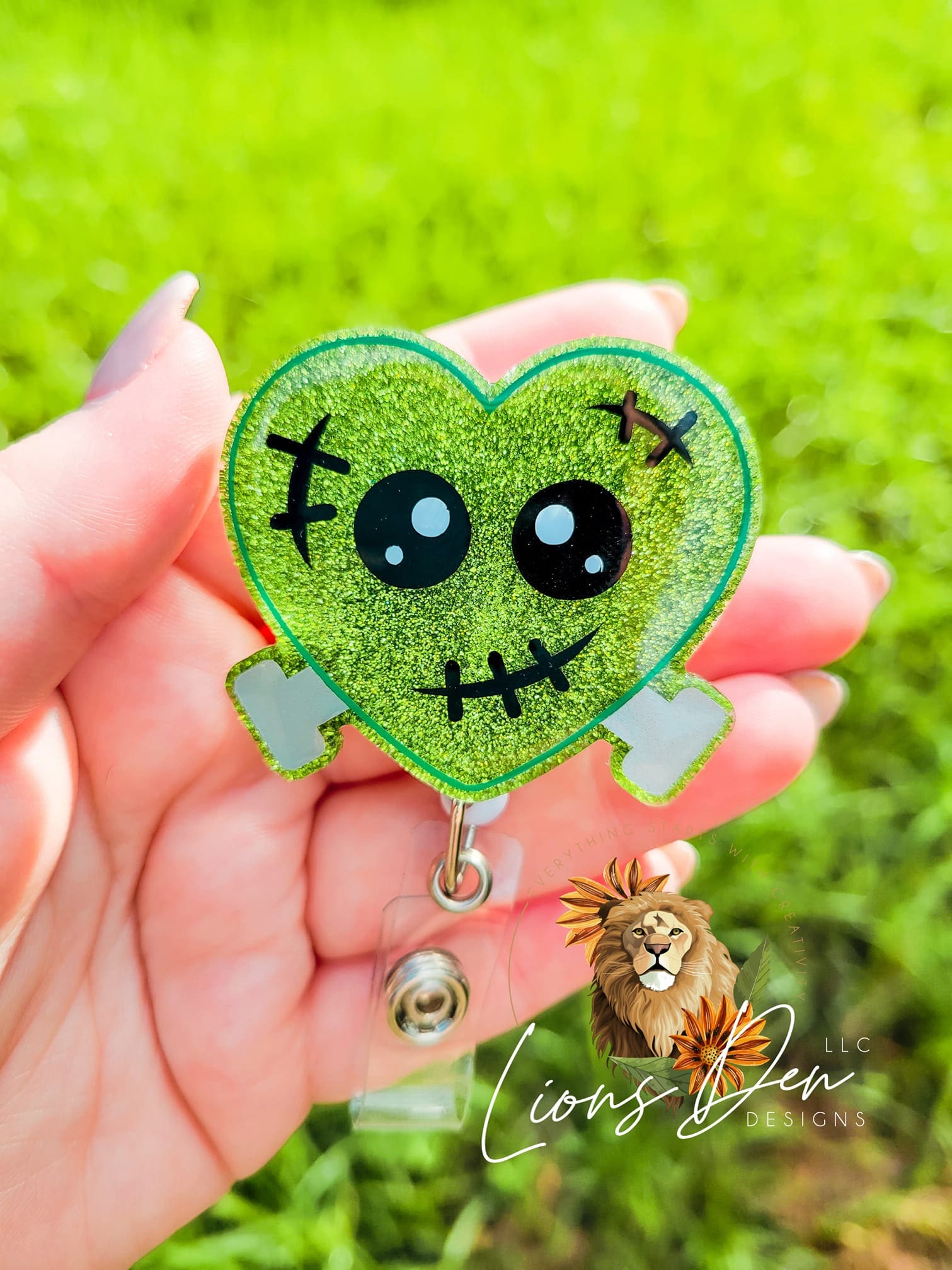 Frankenheart Acrylic Blank- Sticker- UV DTF (2 inch) NO HOLE - Image 4