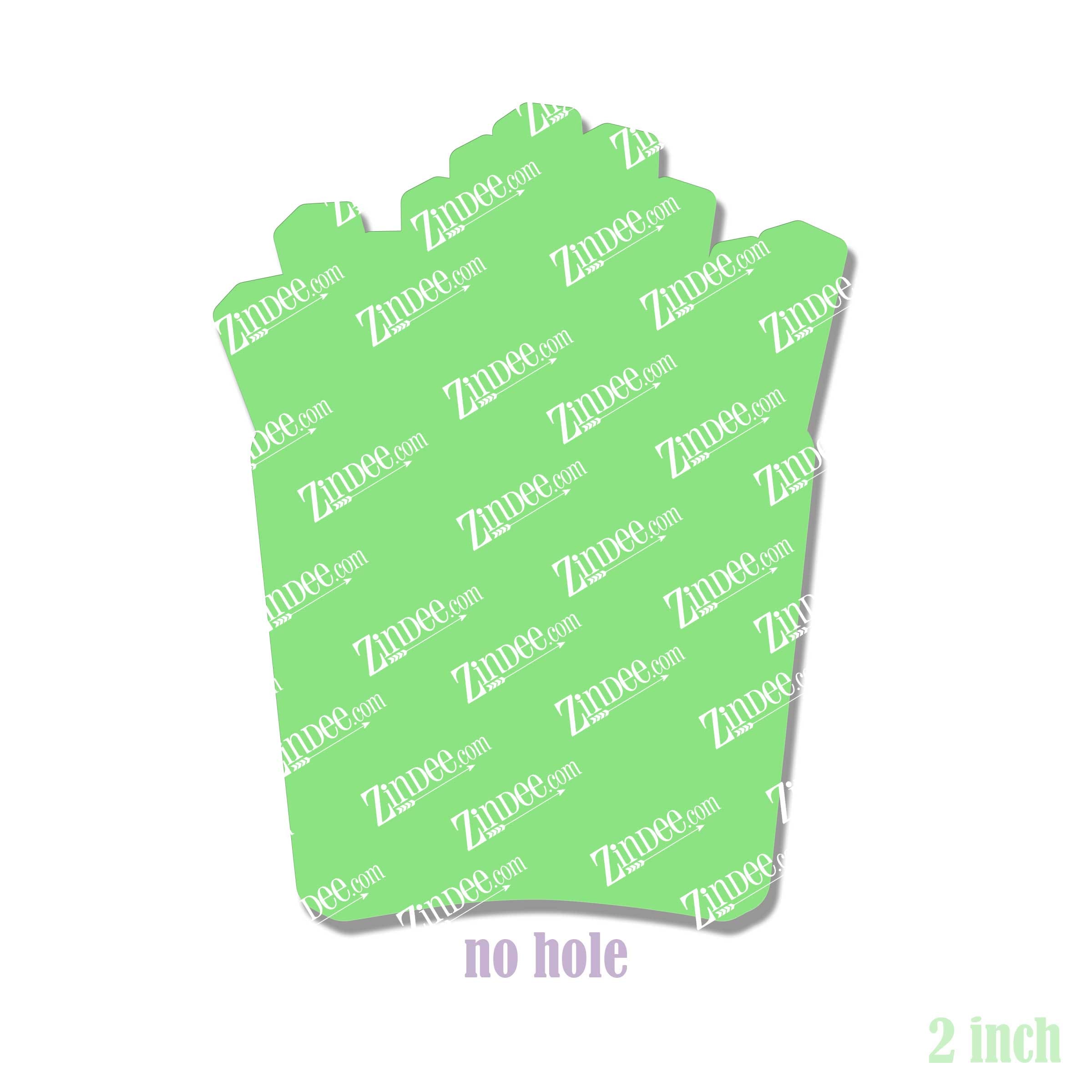 Alternative view of French Fries Acrylic Blank- Sticker- UV DTF (2 inch) NO HOLE