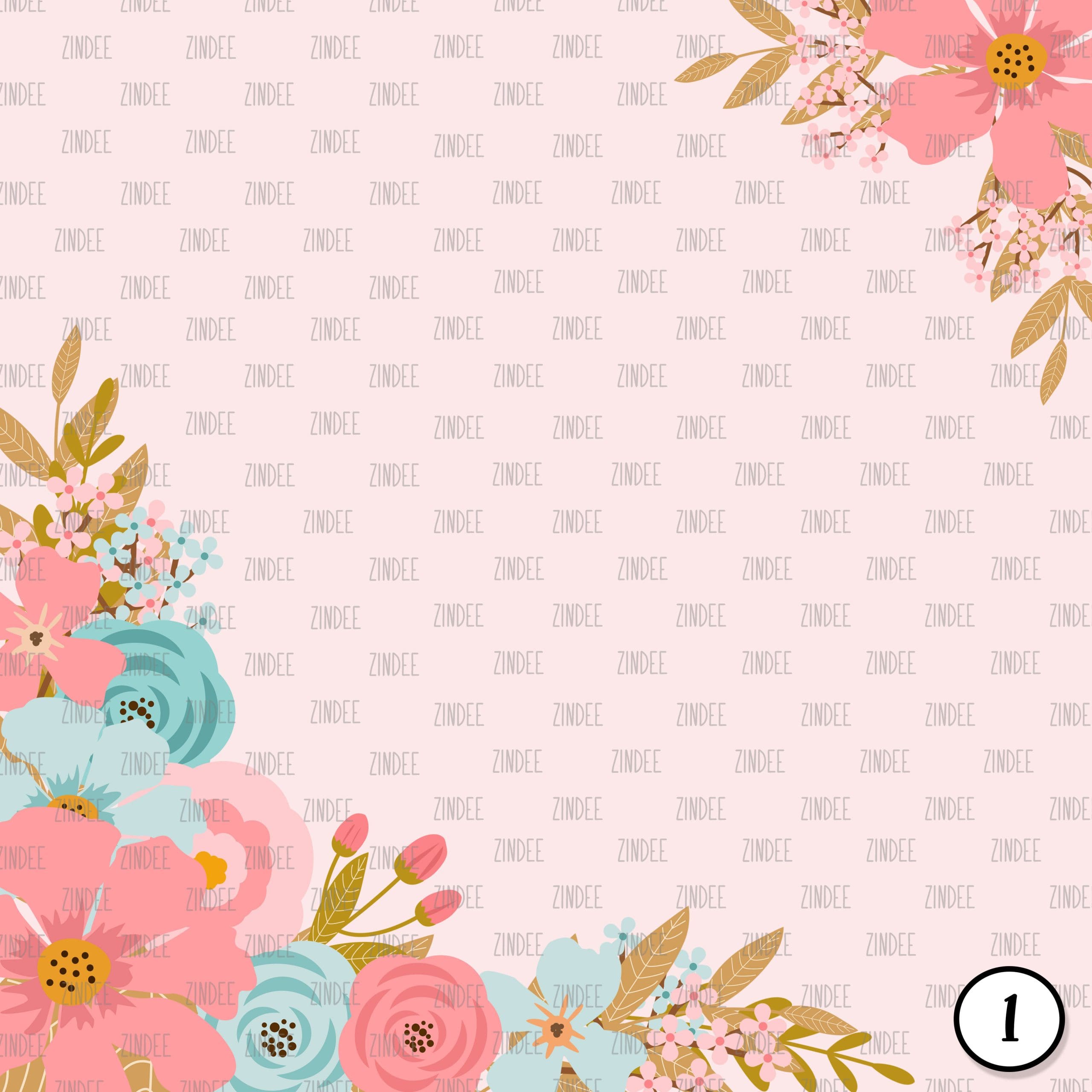 Alternative view of Garden Blooms (vinyl)