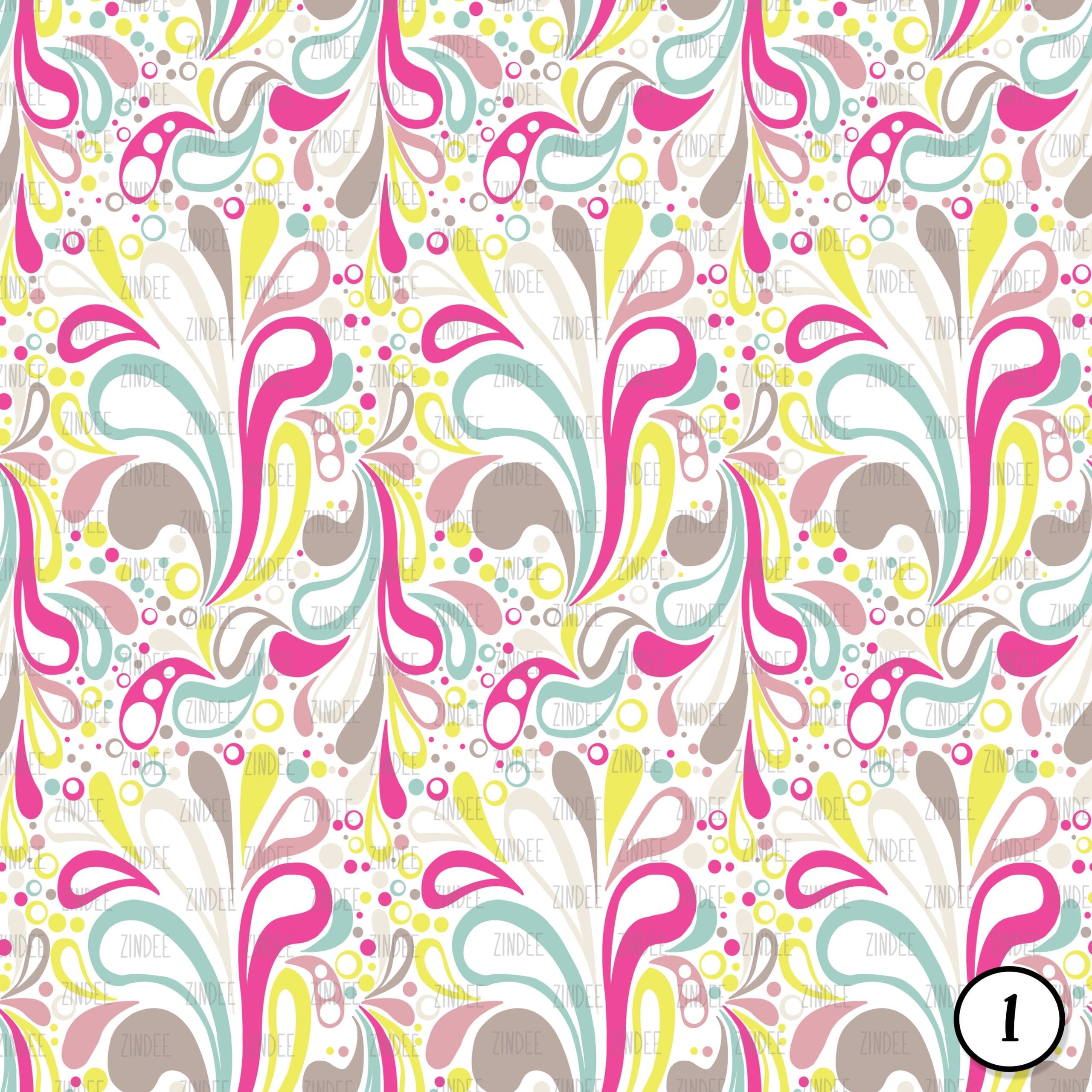 Alternative view of Geo Modern Pink Yellow (vinyl)