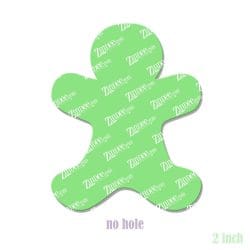 Alternative view of Gingerbread Cookie – Acrylic Badge Reel Blank (2") No Hole | Optional Sticker or UV DTF