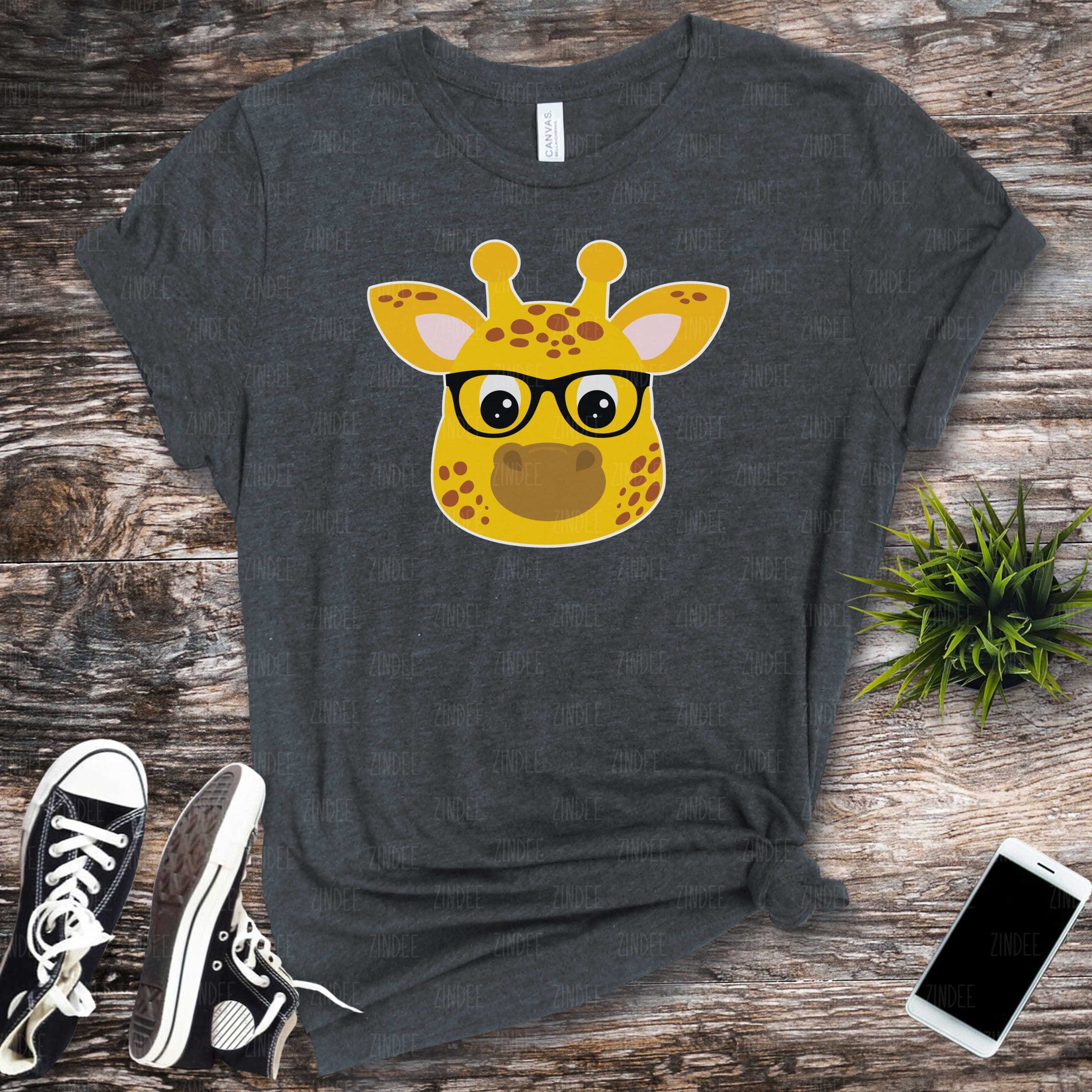 Giraffe with Glasses (HTV ready to press)