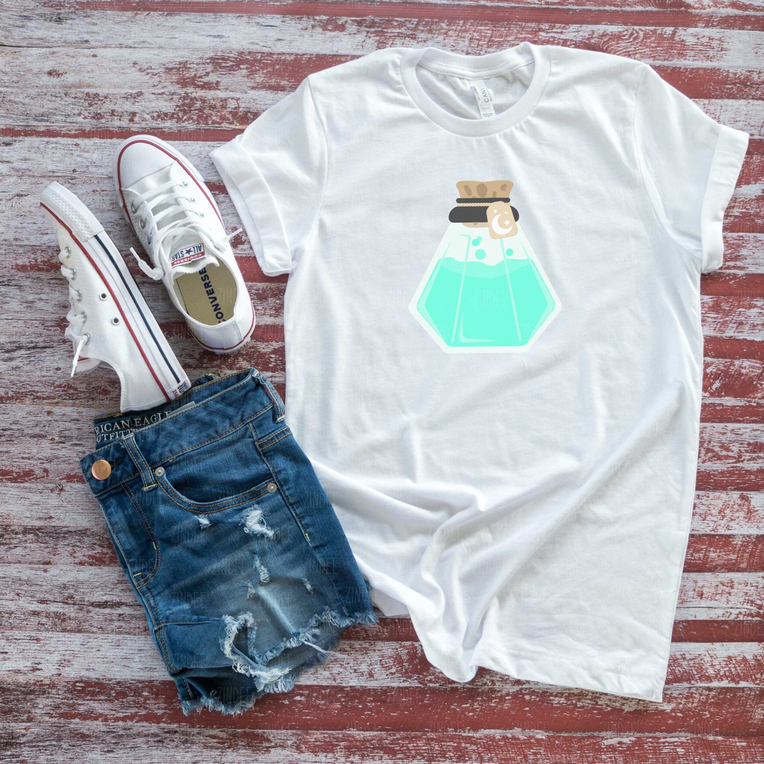 Glass Potion Bottle (HTV ready to press)