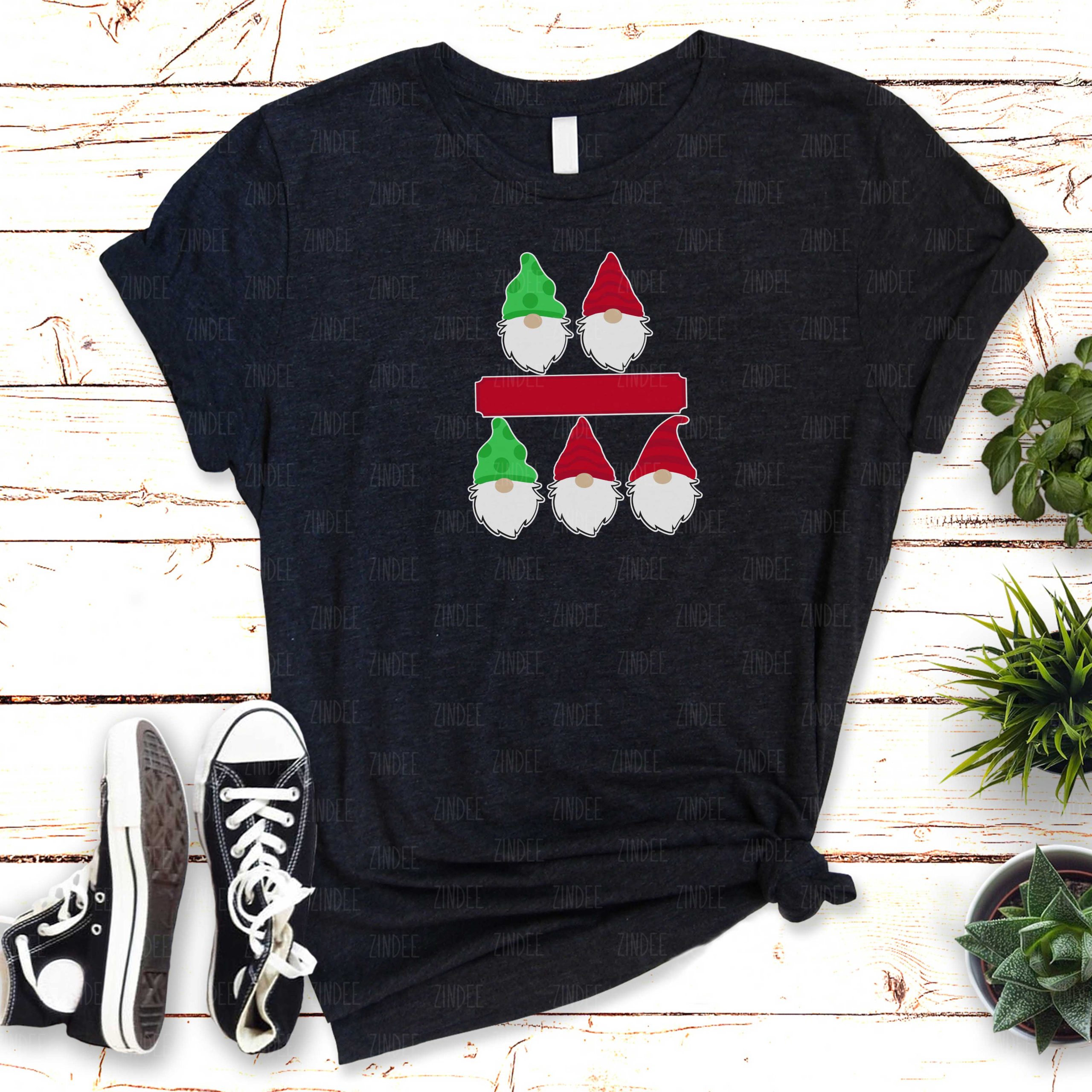 Gnome Family of 5 (HTV ready to press)