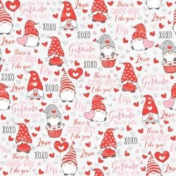 Gnomes Sweet Valentine seamless (digital paper)