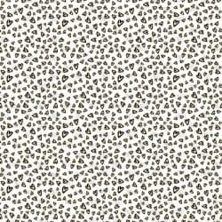 Sketch Hearts Gold and Black seamless (digital paper)