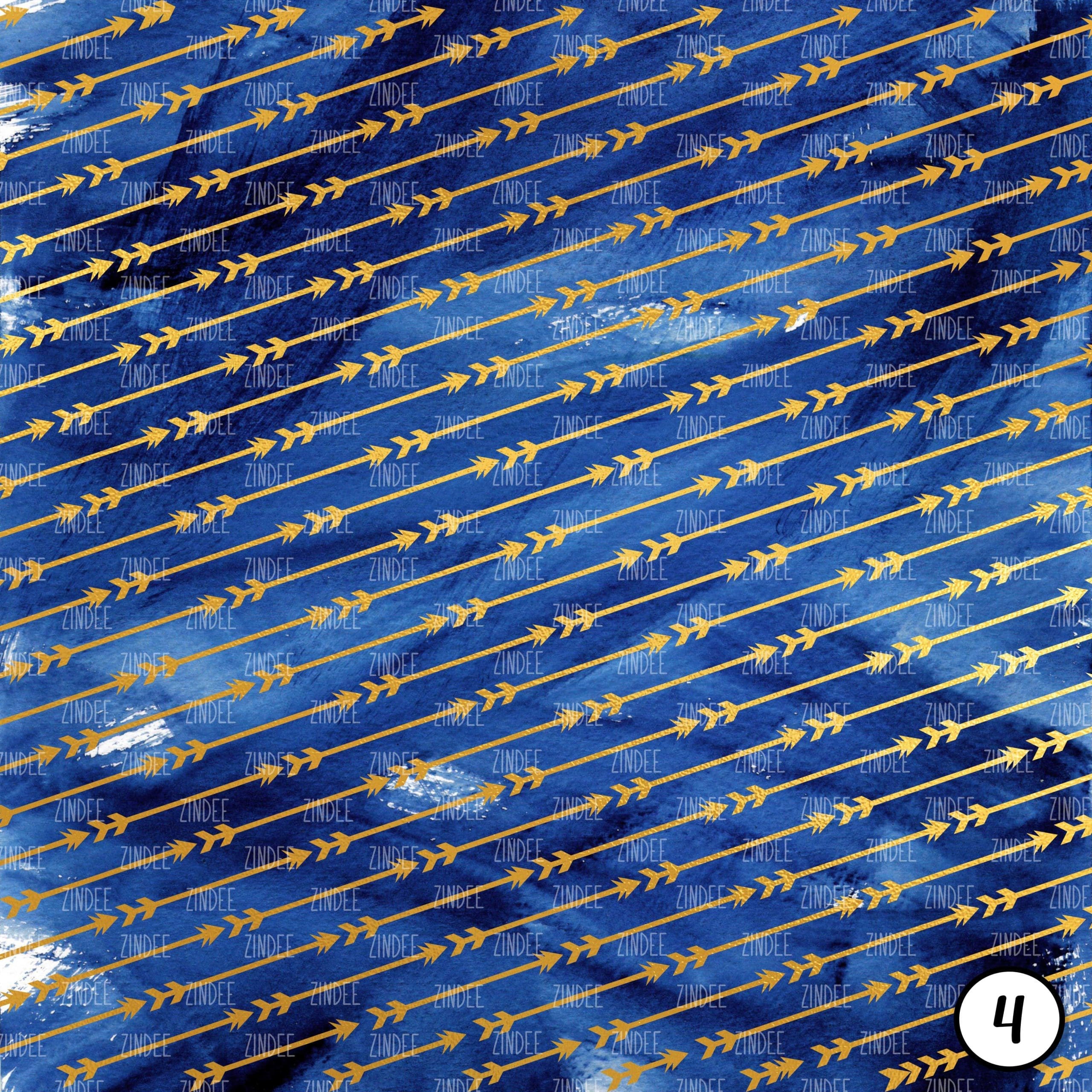 Gold Blue Tribal (vinyl) - Image 5