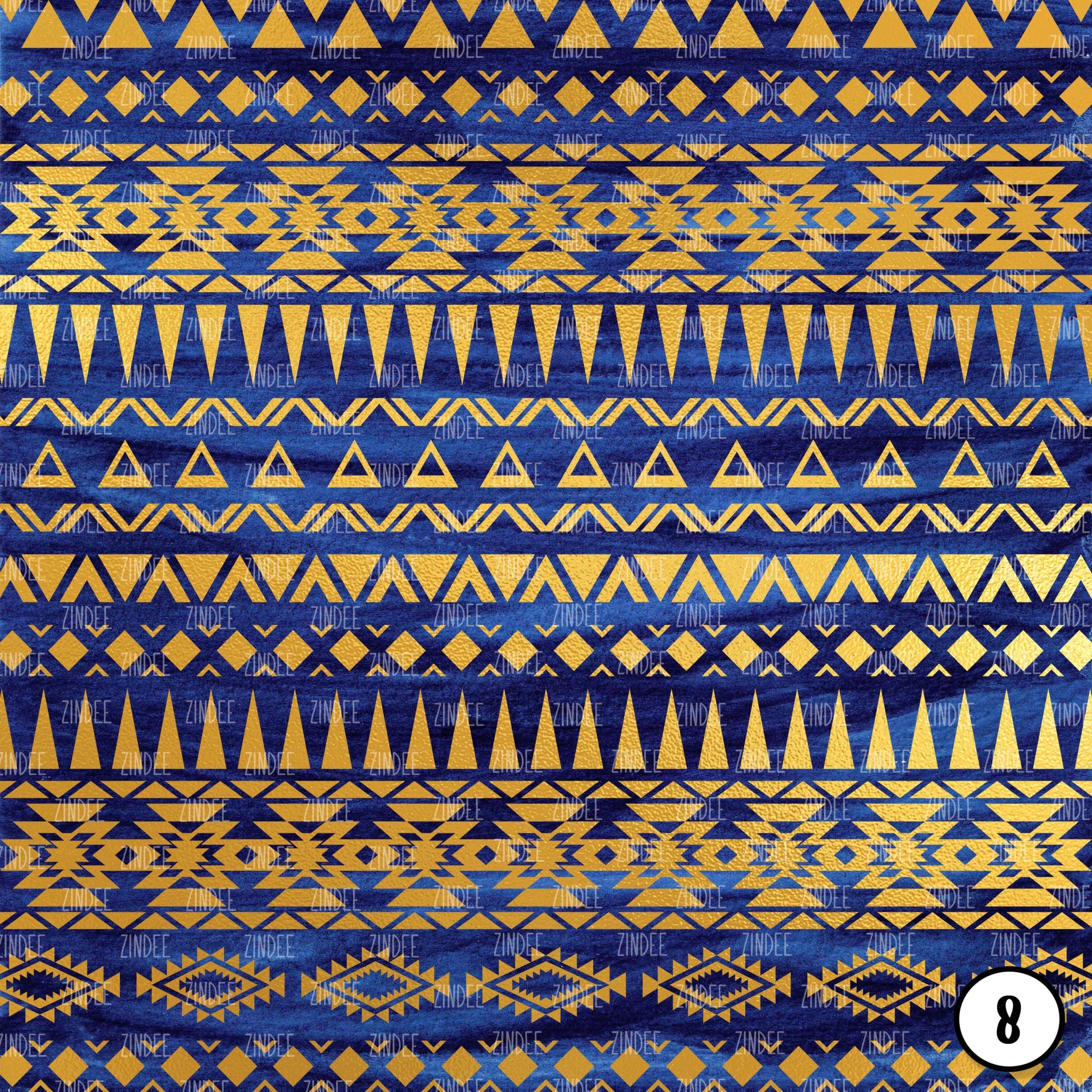 Gold Blue Tribal (vinyl) - Image 9
