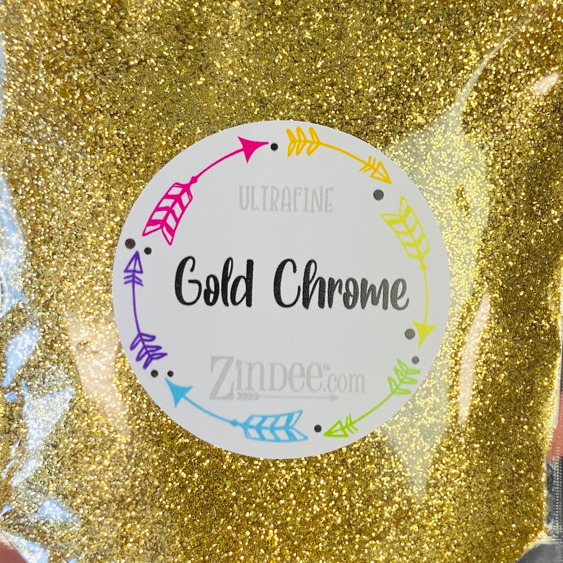 Gold Chrome Ultra Fine Polyester Glitter (BAG)