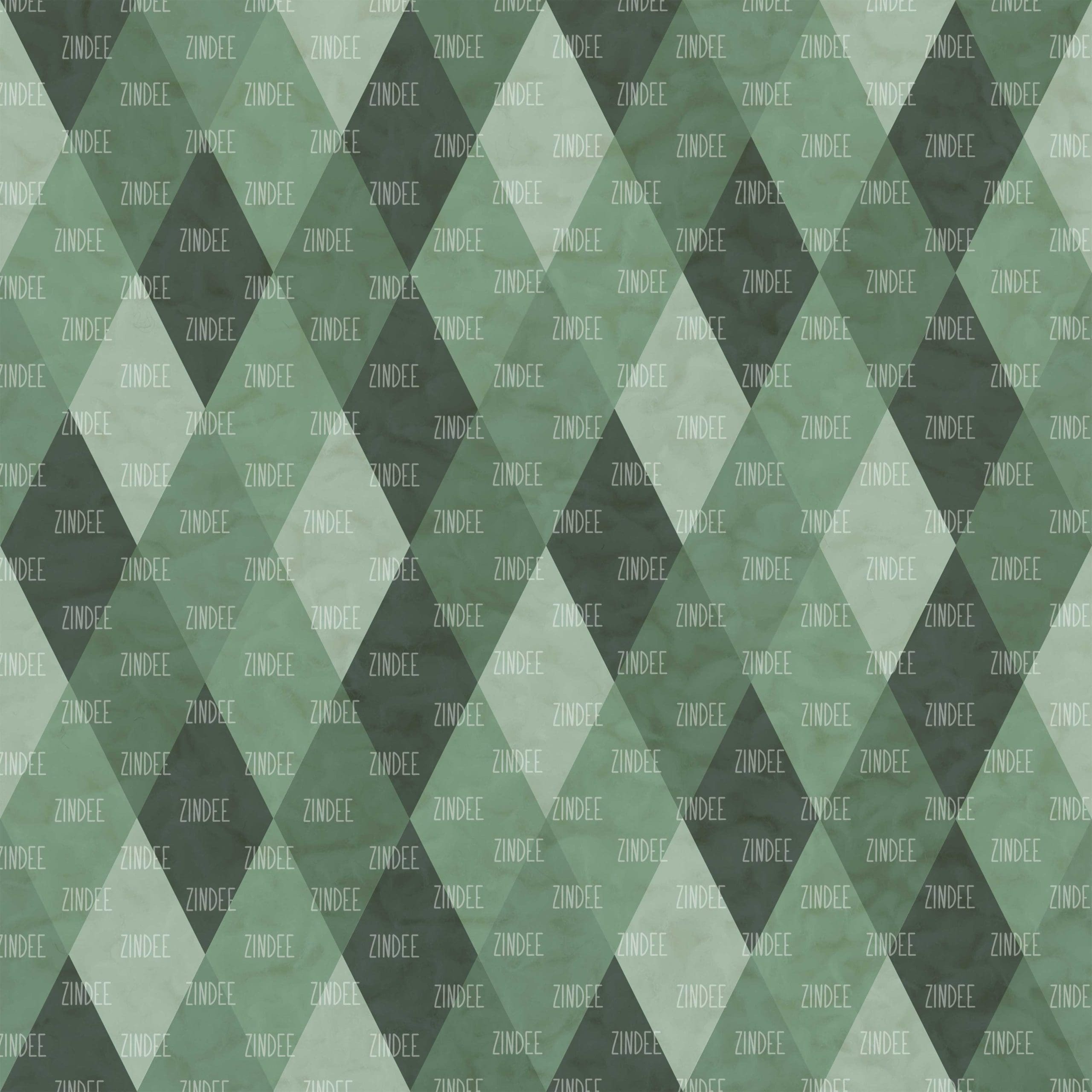 Green Checkered Diamond seamless (digital paper)