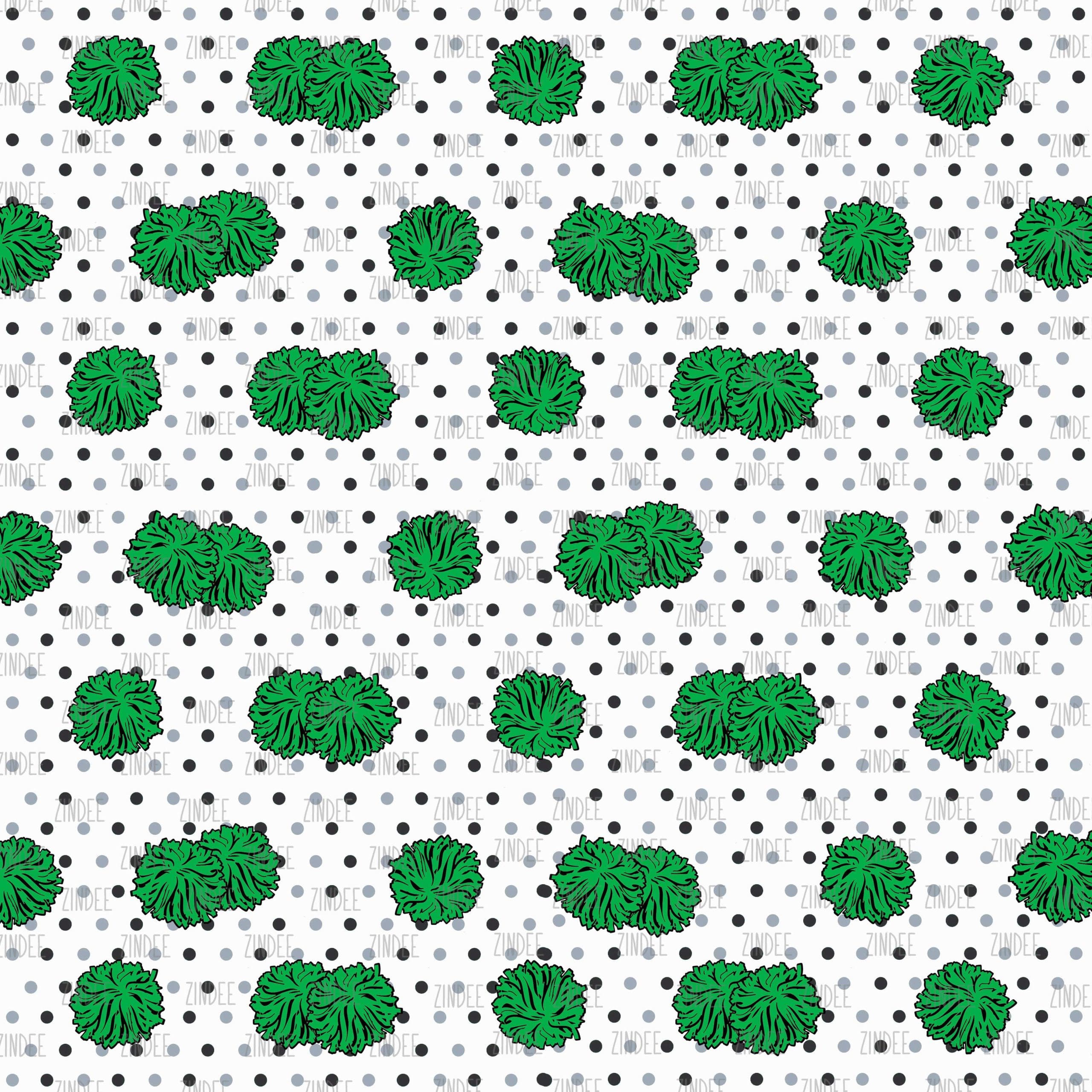 Green Cheer Poms (vinyl)