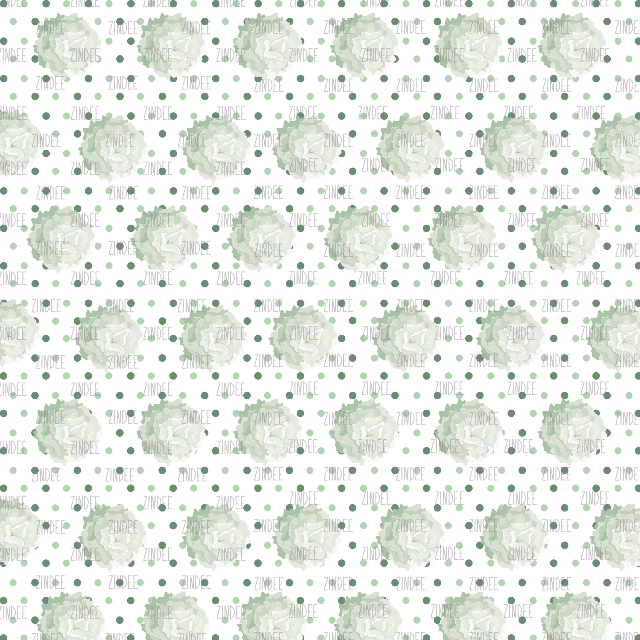 Green Pom Dots (vinyl)