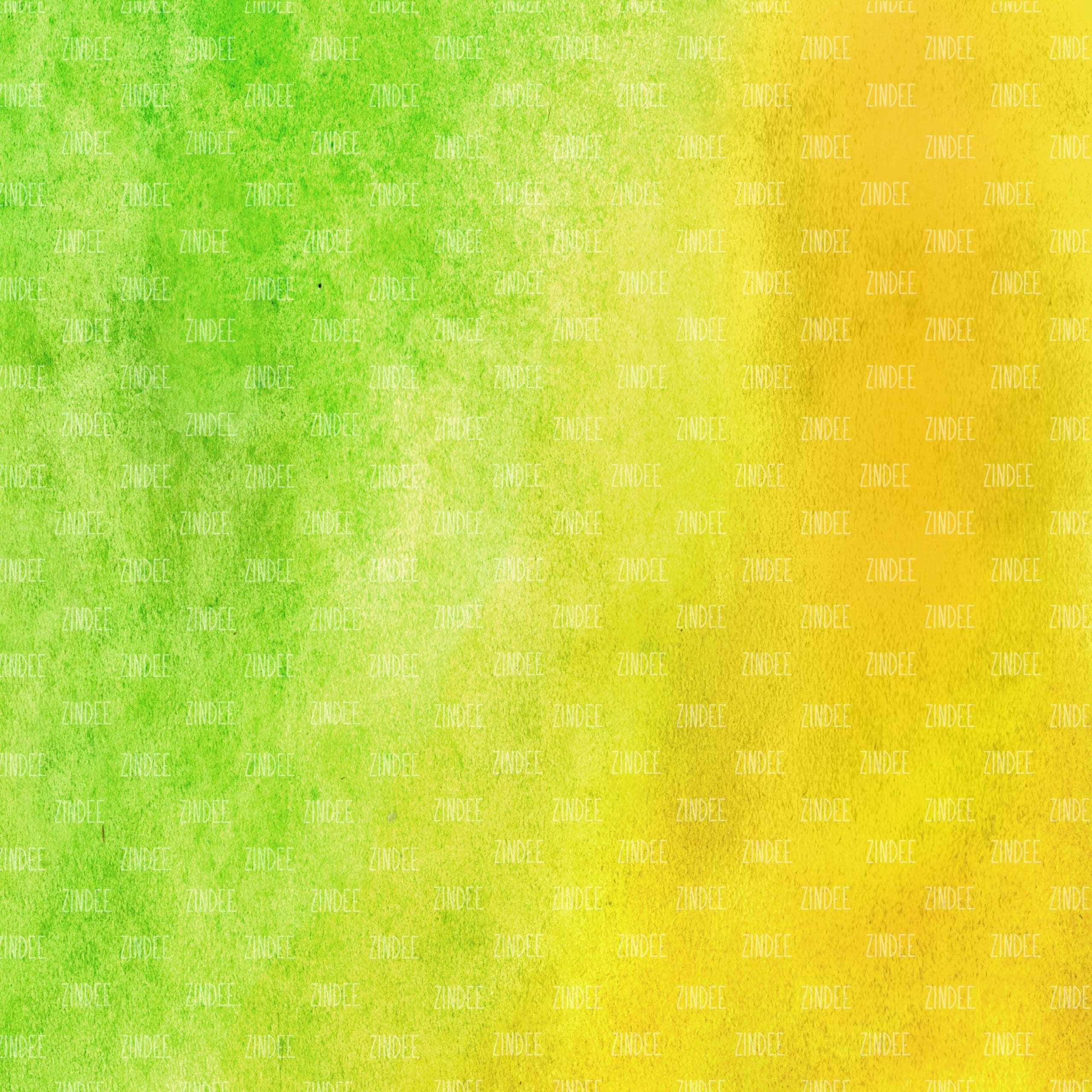 Green Yellow Watercolor (vinyl)