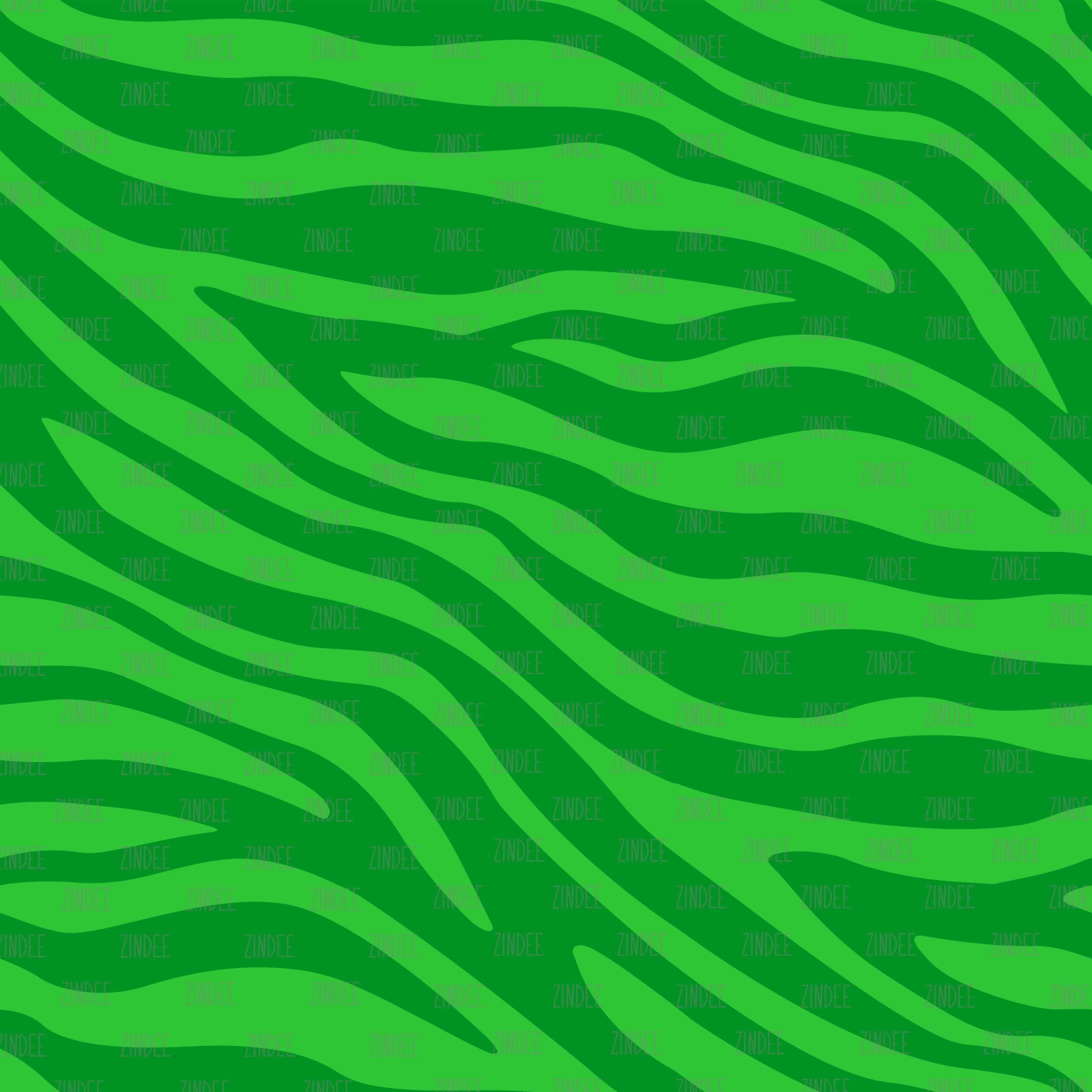 Zebra Print Green seamless (vinyl)