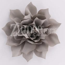 Grey Fabric Flower (3.5")