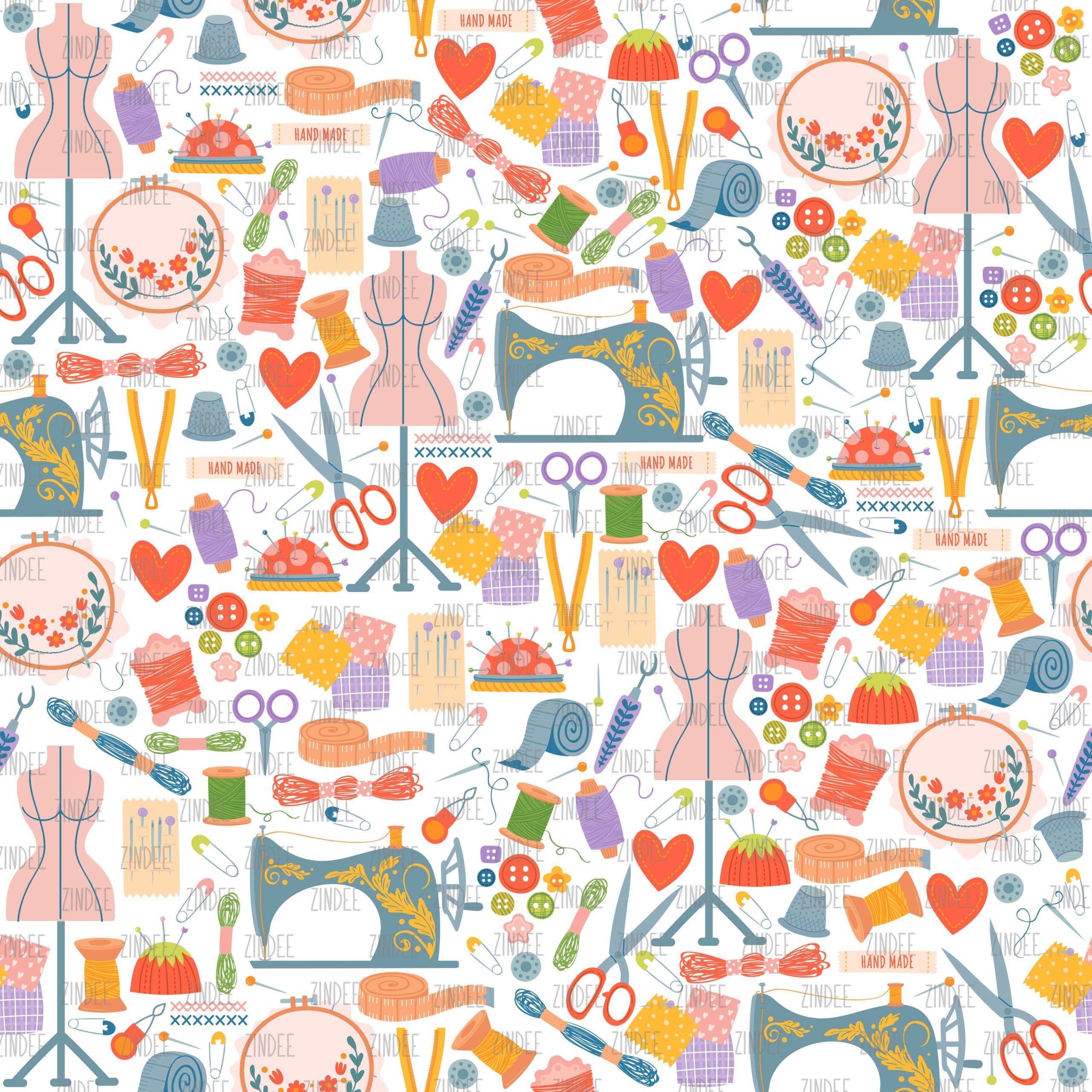 Haberdashery (digital paper)