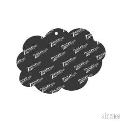 Alternative view of Happy Cloud – Acrylic Keychain Blank (3") | Optional Sticker or UV DTF
