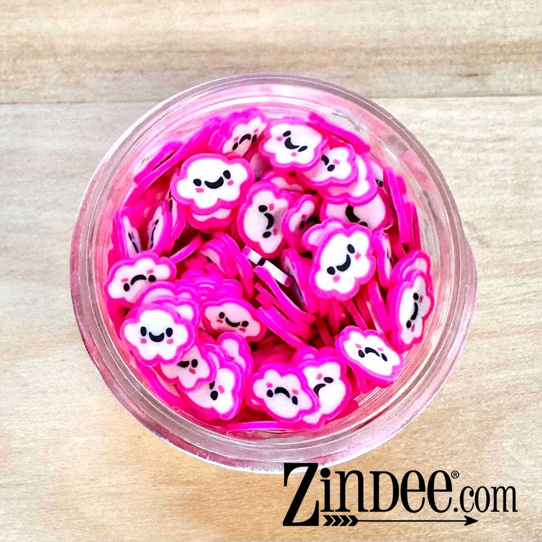 Happy Pink Clouds Polymer Clay