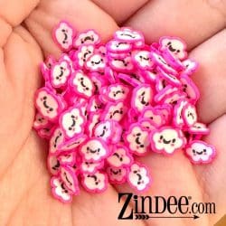 Alternative view of Happy Pink Clouds Polymer Clay