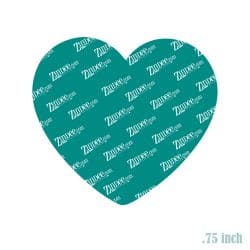 Heart Charm acrylic blank (.75 inch) NO HOLE 10 pack