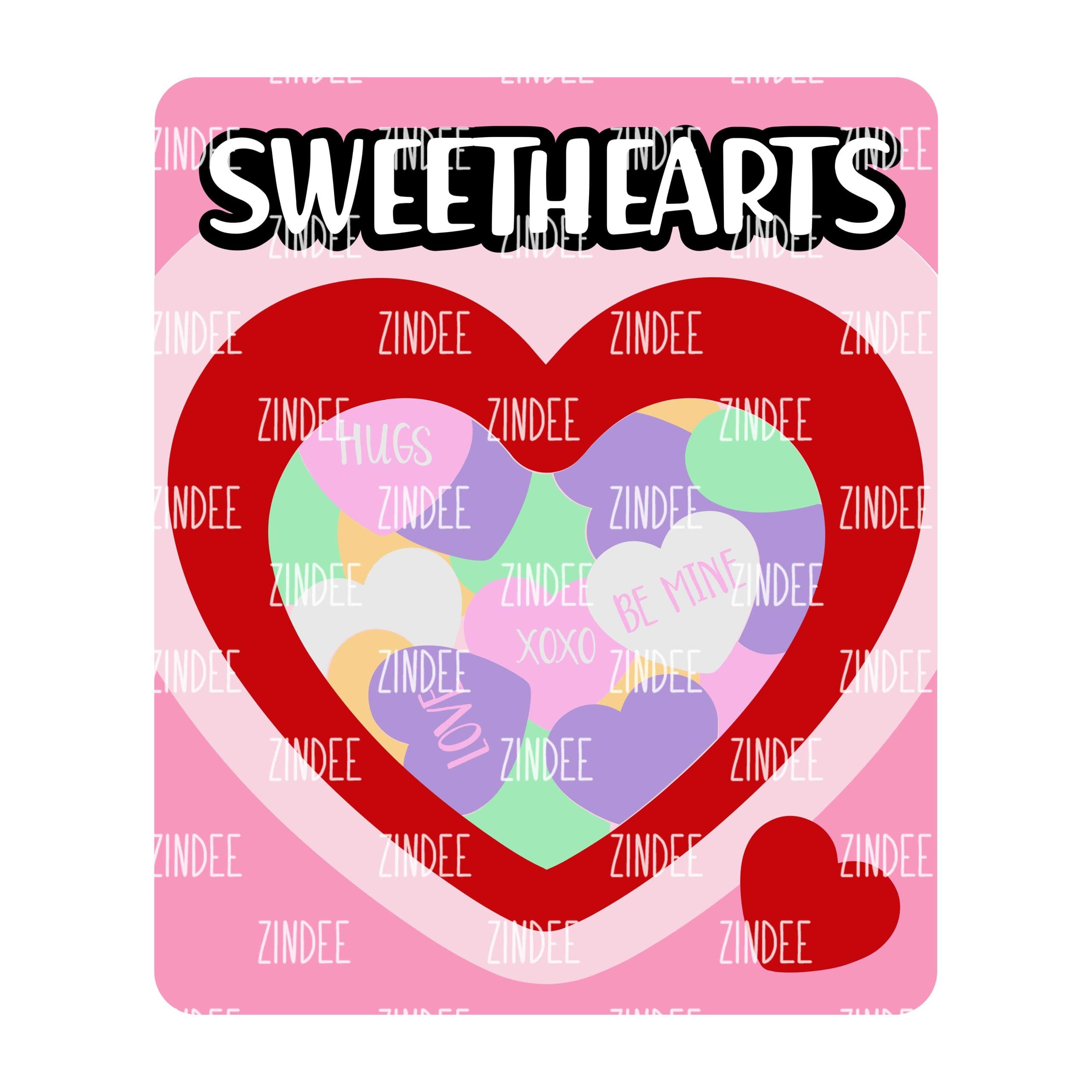 Heart Candy Box Sublimation Transfer