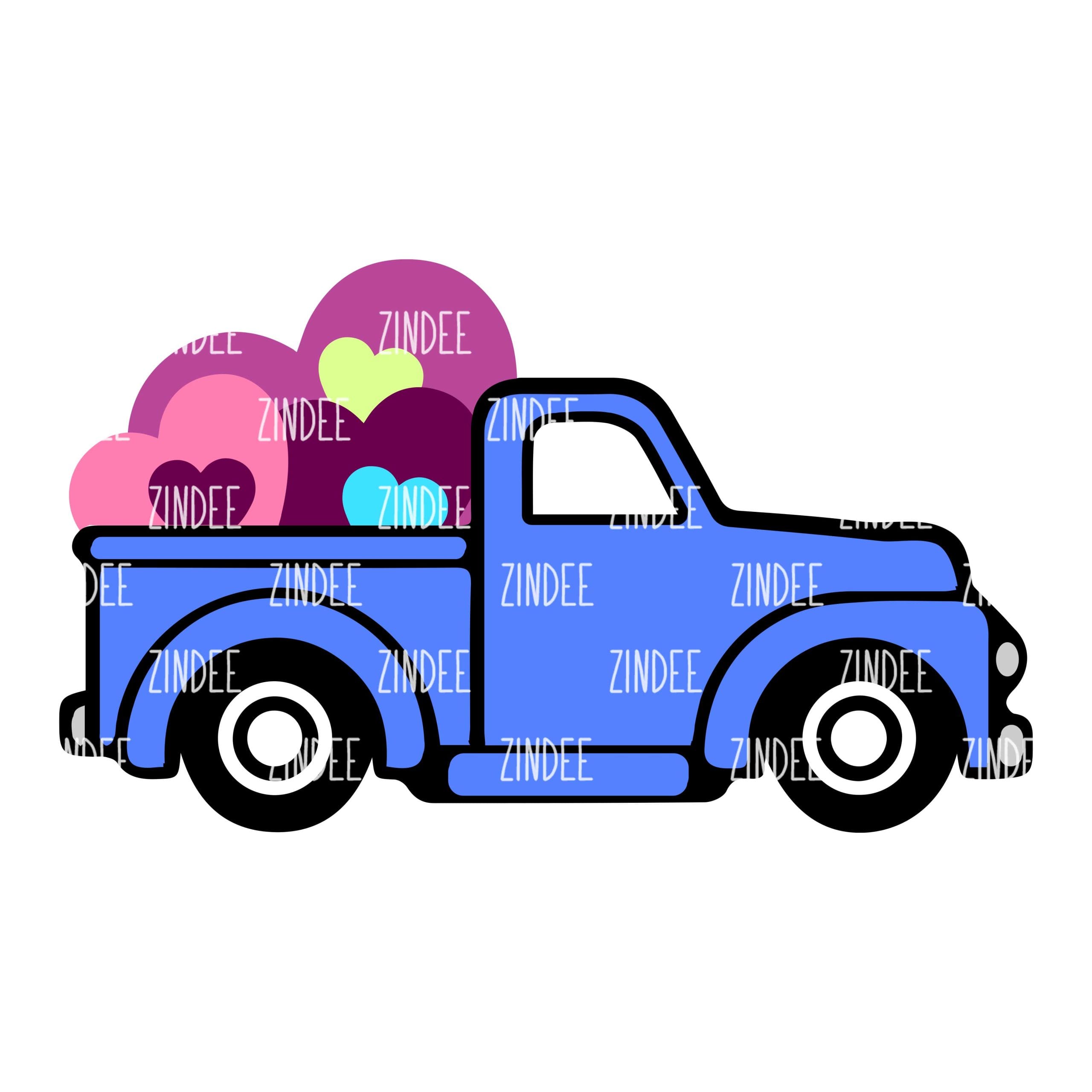 Heart Truck Sublimation Transfer