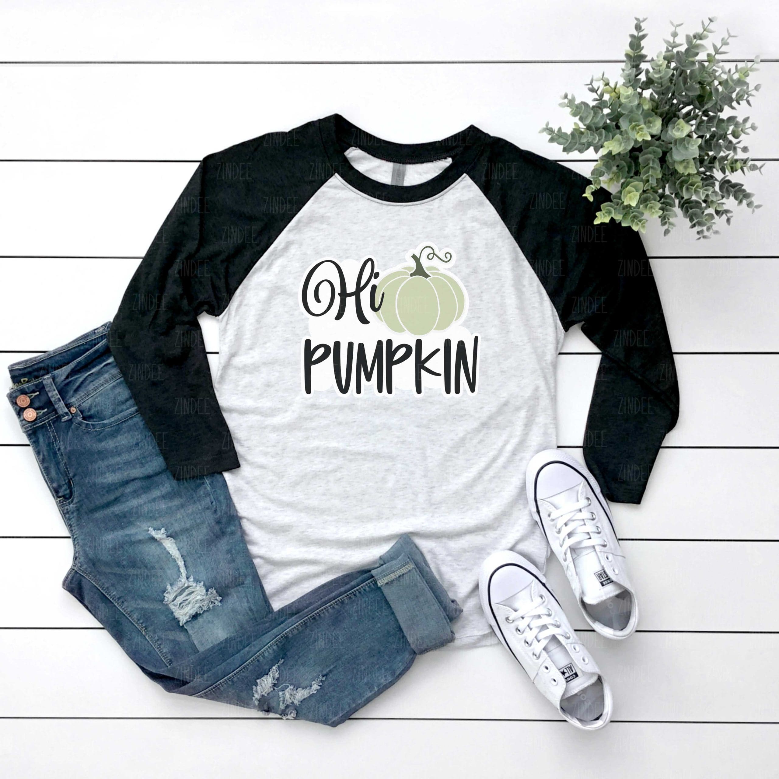 Hi Pumpkin (HTV ready to press)