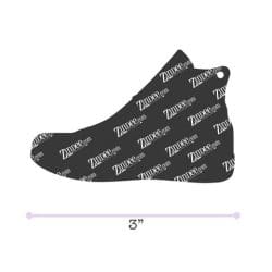 Alternative view of High Top Shoe – Acrylic Keychain Blank (3") | Optional Sticker or UV DTF