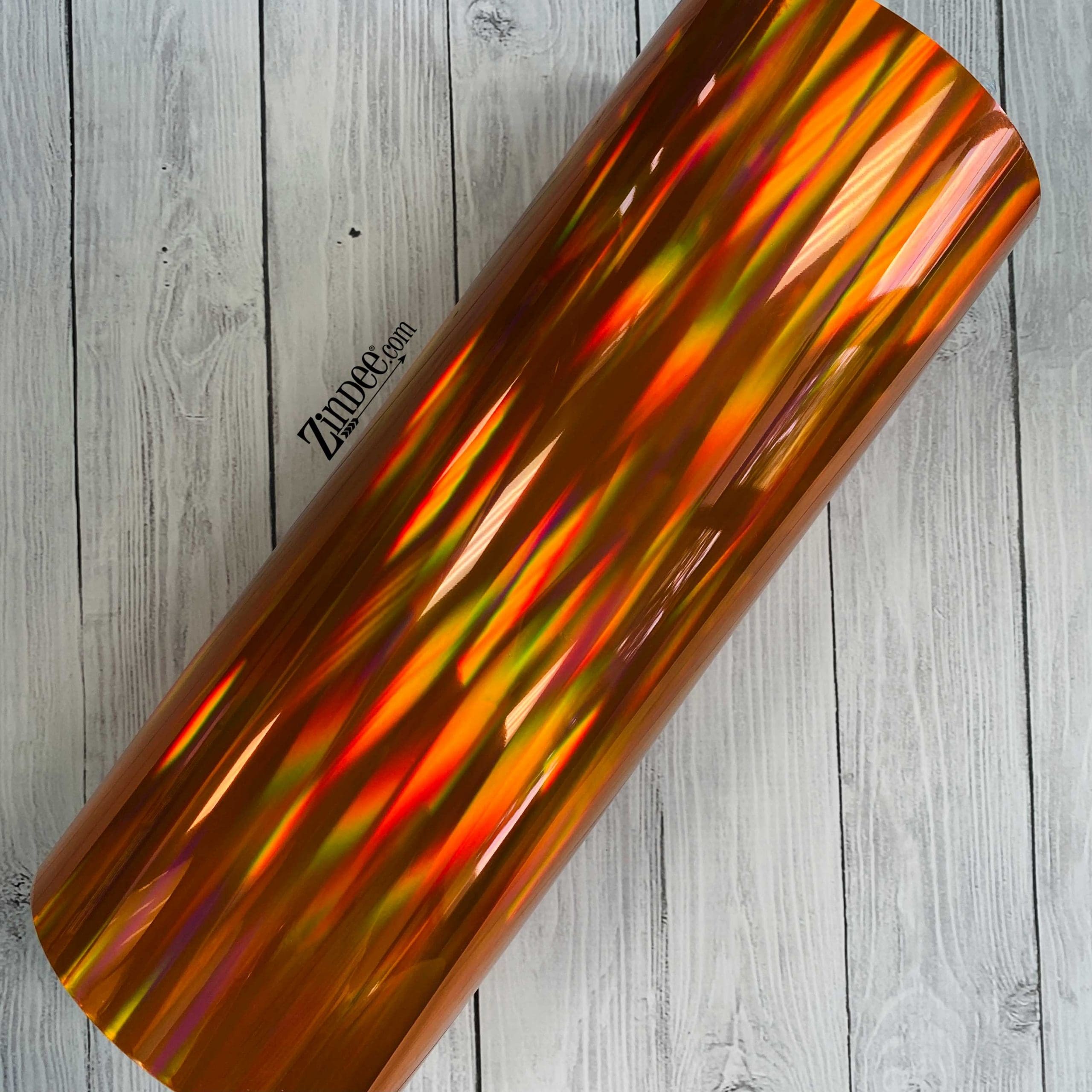 Orange Holographic Adhesive Vinyl Rolls By Craftables