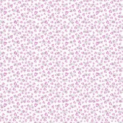 Sketch Hearts Hot Pink seamless (digital paper)