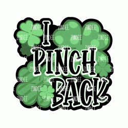I Pinch Back – Acrylic Keychain Blank (2.5") | Optional Sticker or UV DTF