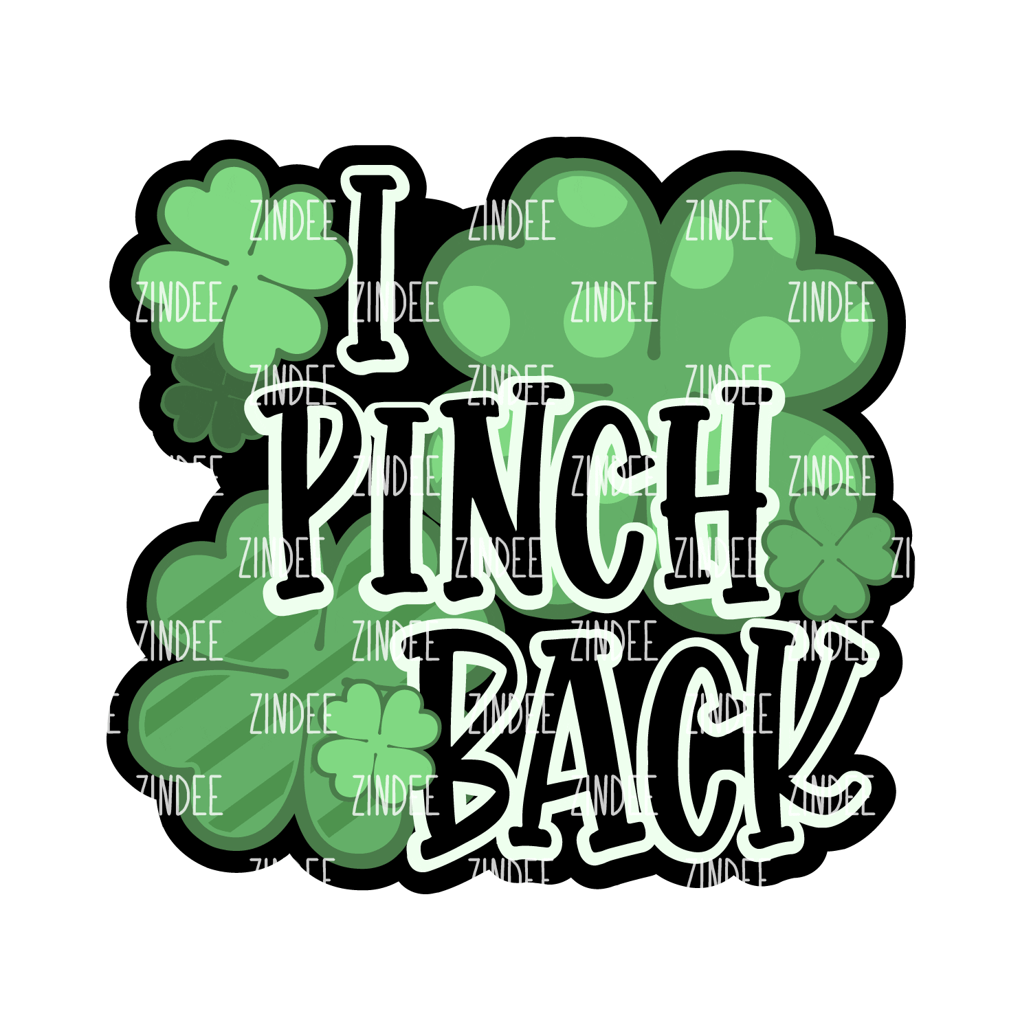 I Pinch Back Acrylic Blank- Sticker- UV DTF (2.5 inch)