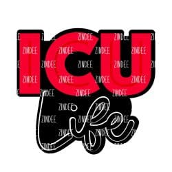 ICU Life – Acrylic Badge Reel Blank (2") No Hole | Optional Sticker or UV DTF