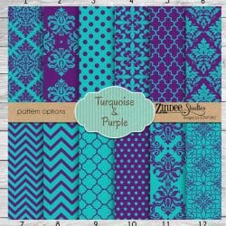 Purple and Turquoise (vinyl)