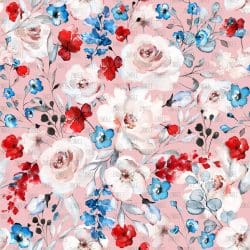 Independence Floral Pink seamless (digital paper)