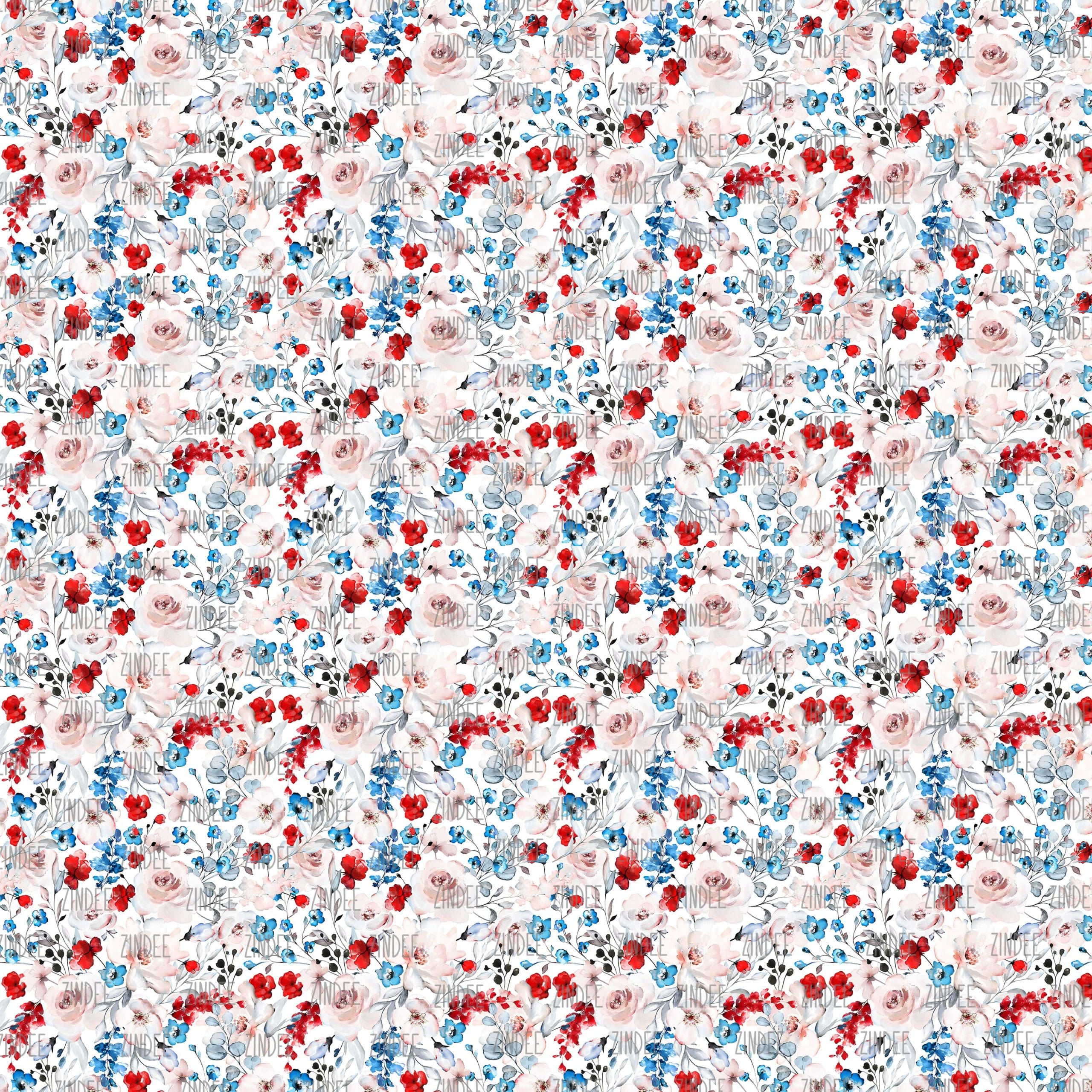 Independence Floral XS seamless (digital paper)