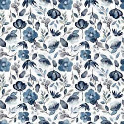 Indigo Floral seamless (digital paper)
