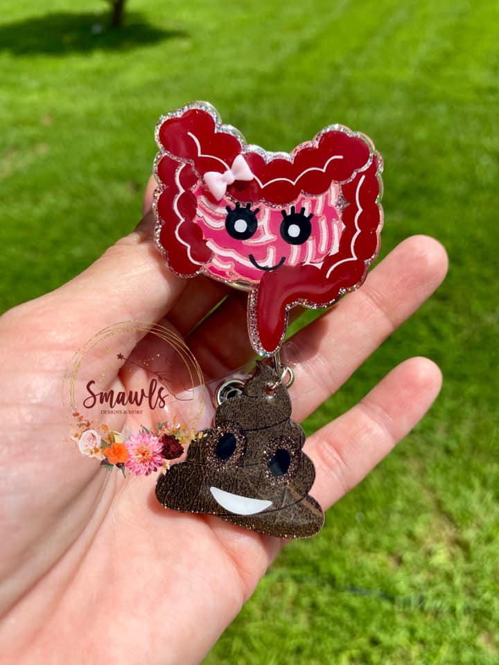 Poop Emoji Acrylic Blank- Sticker- UV DTF (2 inch) NO HOLE - Image 3