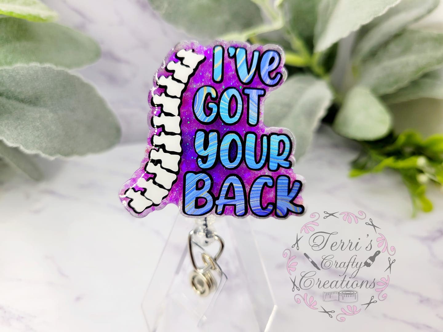 I've Got Your Back Acrylic Blank- Sticker- UV DTF (2 inch) NO HOLE - Image 4