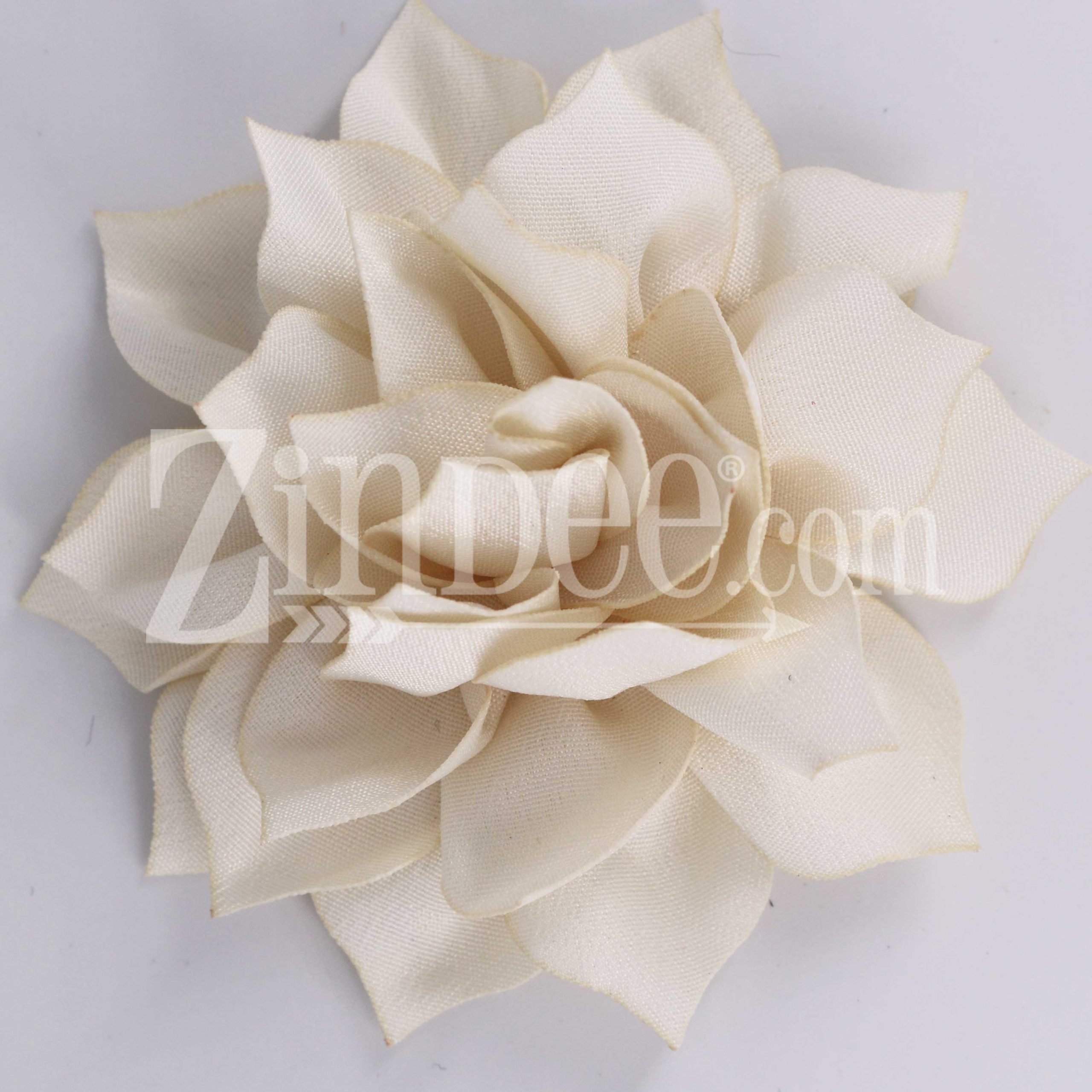 Ivory Fabric Flower (3.5")