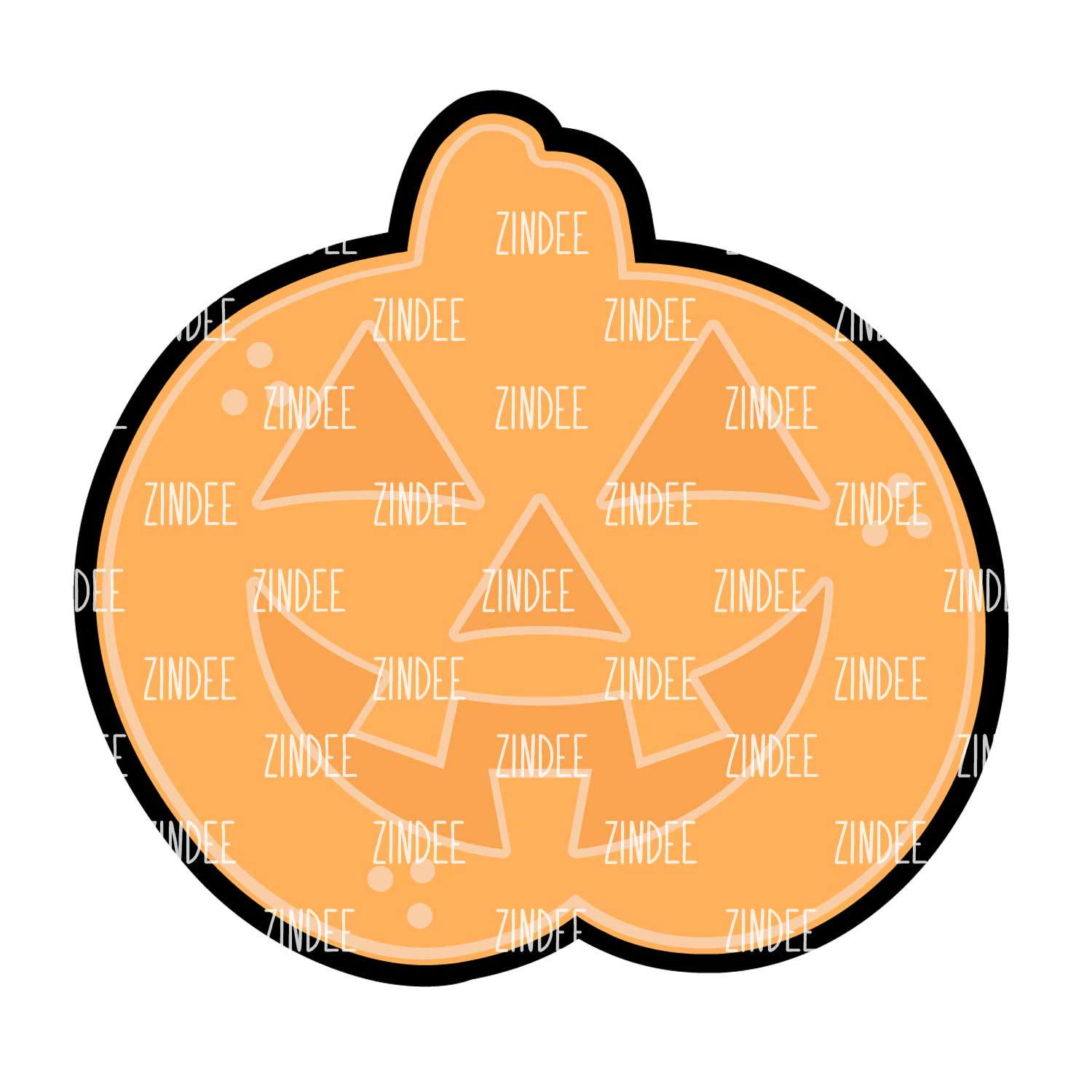 Jack O Lantern Cookie Acrylic Blank- Sticker- UV DTF (3 inch)