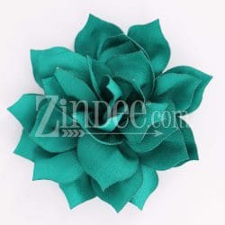 Jade Fabric Flower (3.5")