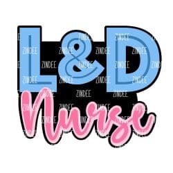 Alternative view of LD Nurse acrylic blank (3 inch) (5 piece minimum)