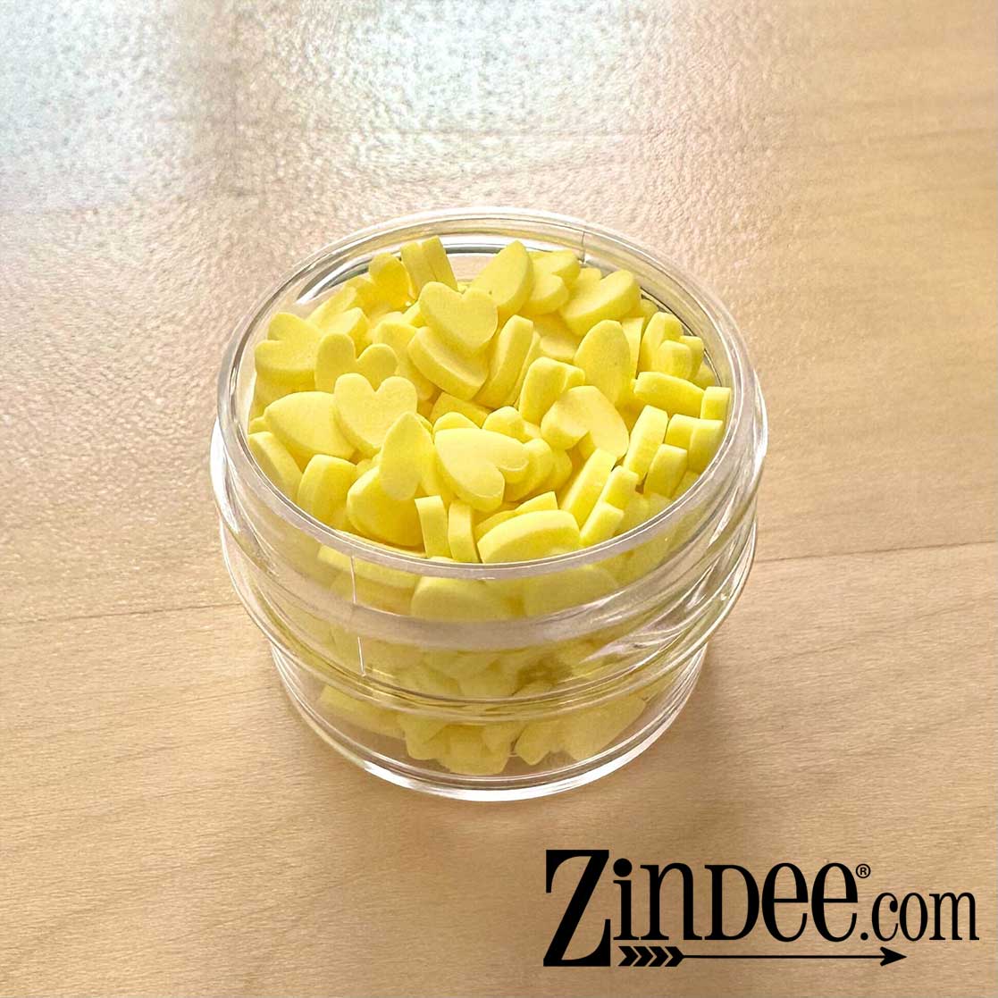 Lemon Hearts Polymer Clay - Image 3