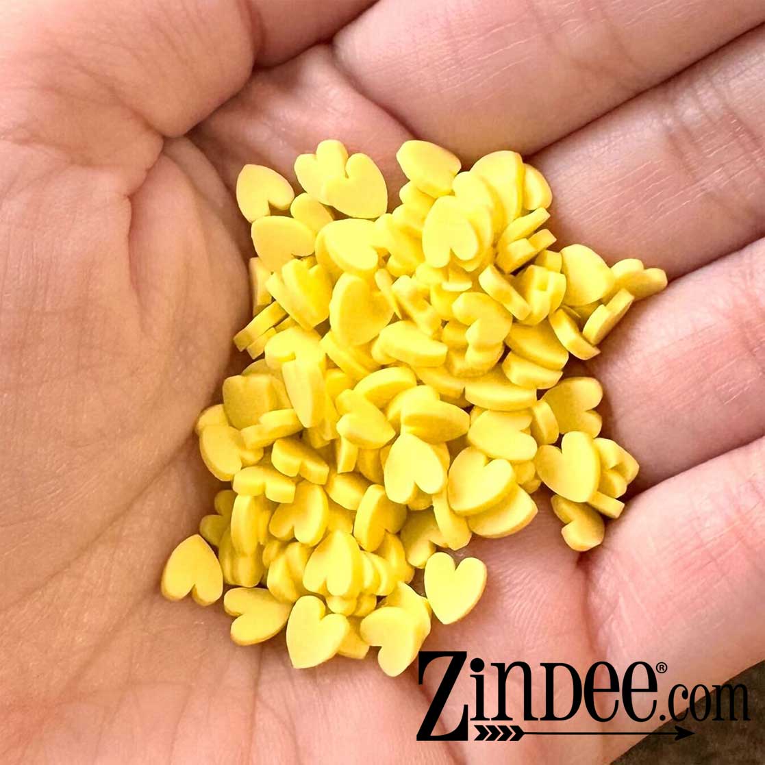 Alternative view of Lemon Hearts Polymer Clay