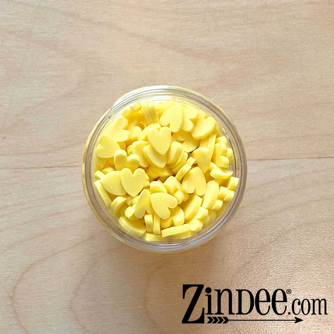 Lemon Hearts Polymer Clay